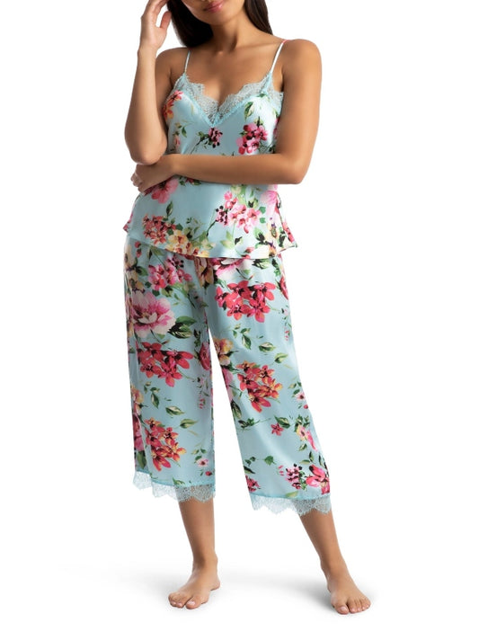 Floral PJ Set with Cropped Pants