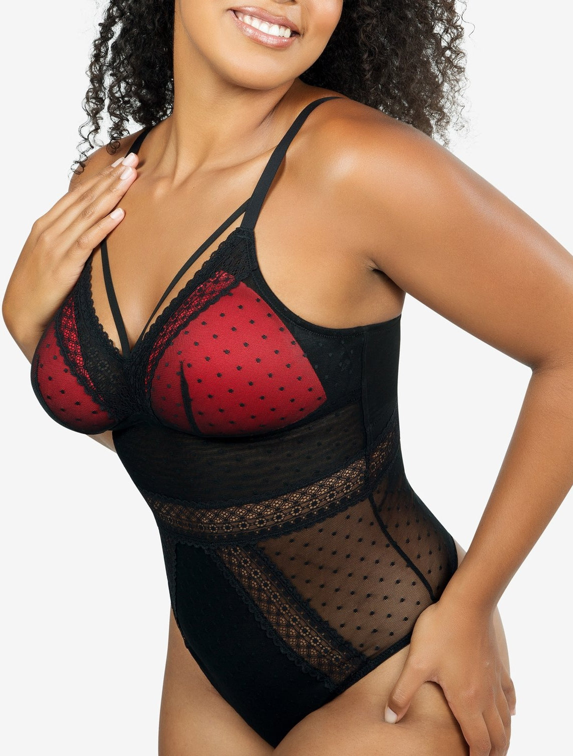 Parfait Mia Dot Wireless Wirefree Bodysuit Teddy