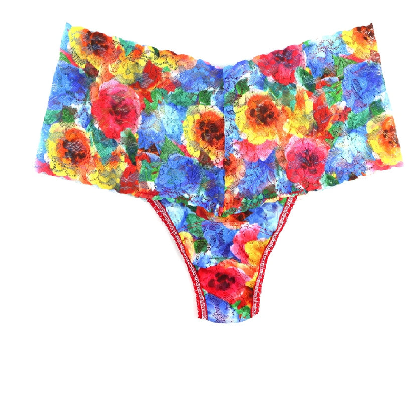 HankyPanky Printed Retro Lace Thong